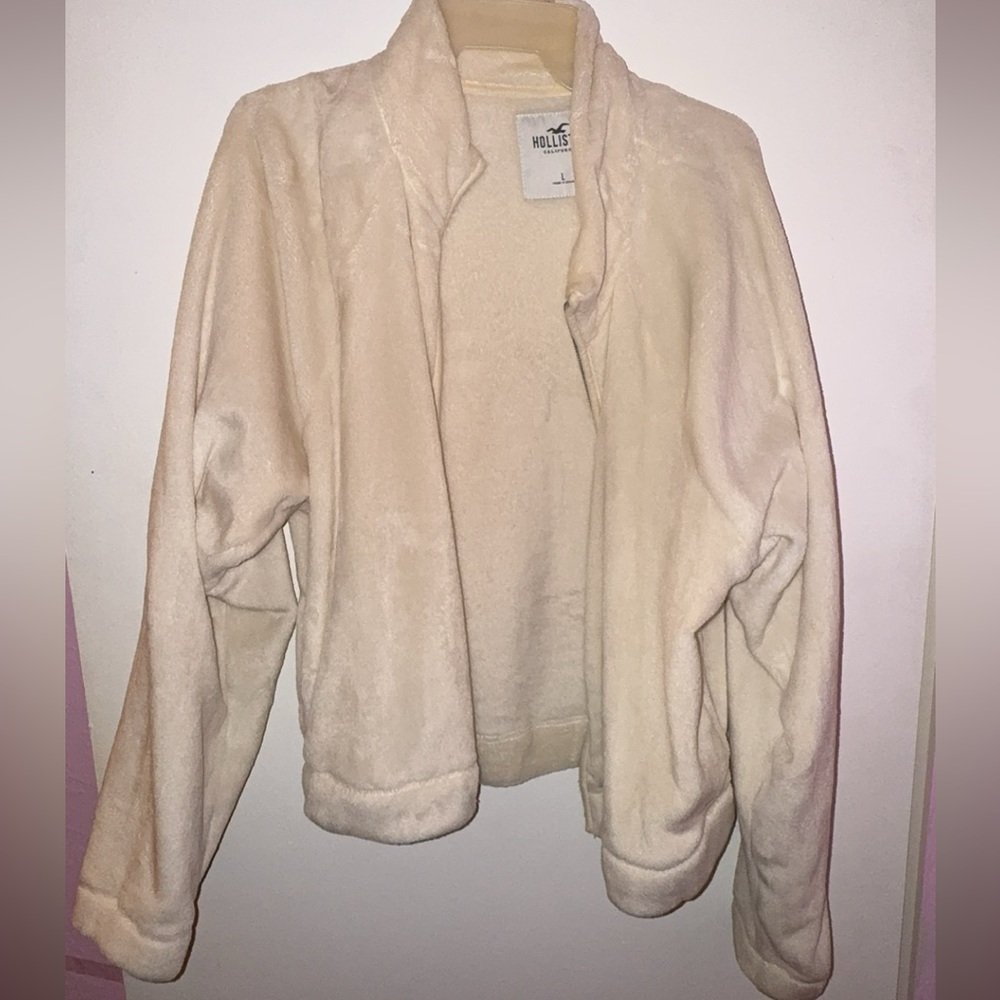 hollister zipup fleece jacket
